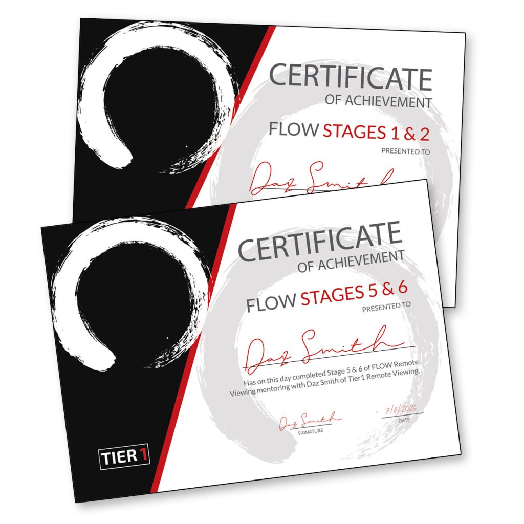 certificates-examples FLOW remote viewing certificate examples